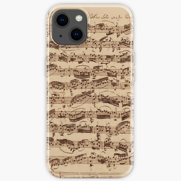 Bach Violin Sonata iPhone Soft Case