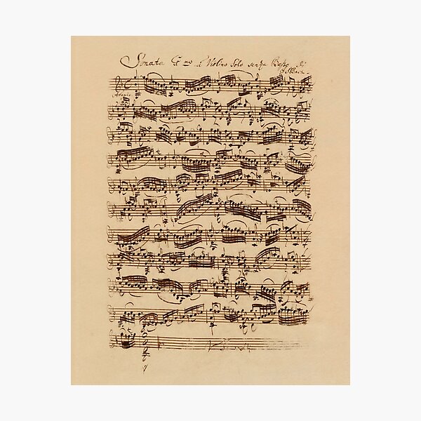 Item preview, Bach Violin Sonata designed and sold by laureldesigns.