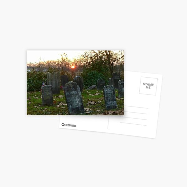 Item preview, Pennsylvania cemetery at sunset designed and sold by Papergreat.