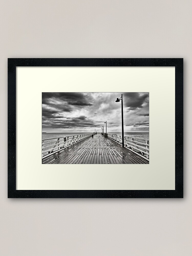 Alternate view of Shorncliffe pier Framed Art Print
