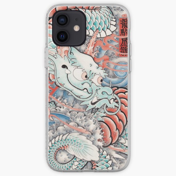 BABY DRAGON UKIYO-E Style iPhone Soft Case