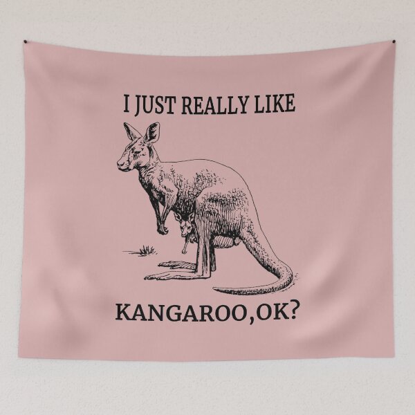 Item preview, I Just Really Like Kangaroo, OK? Animals Australia Fans Tee designed and sold by Klimentina.