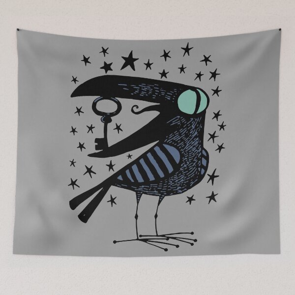 Item preview, crow has a key designed and sold by duxpavlic.