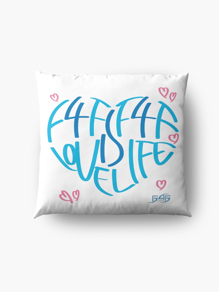 Alternate view of F4F is Love! F4F is Life! Floor Pillow