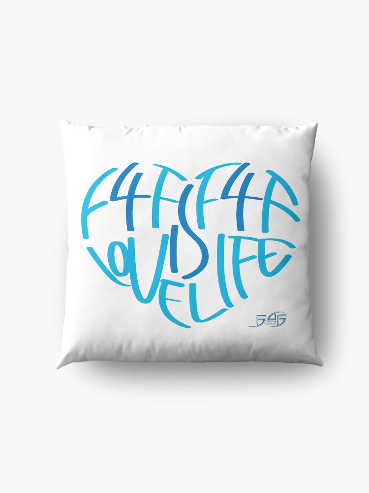 Alternate view of F4F is Love! F4F is Life! Floor Pillow