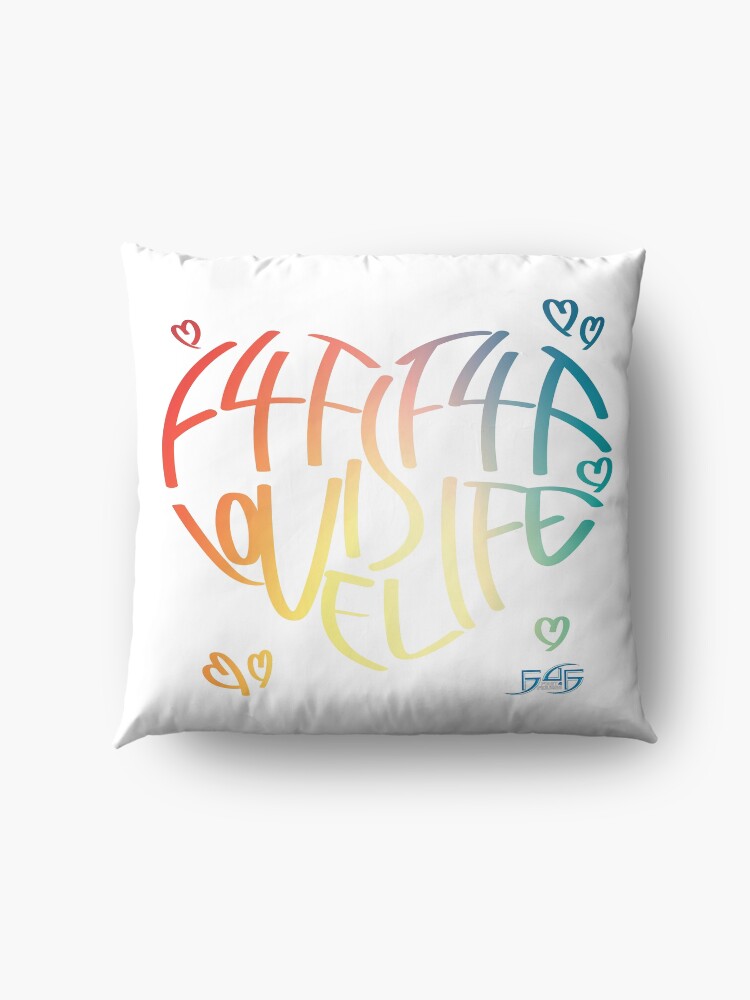 Alternate view of F4F is Love! F4F is Life! Floor Pillow