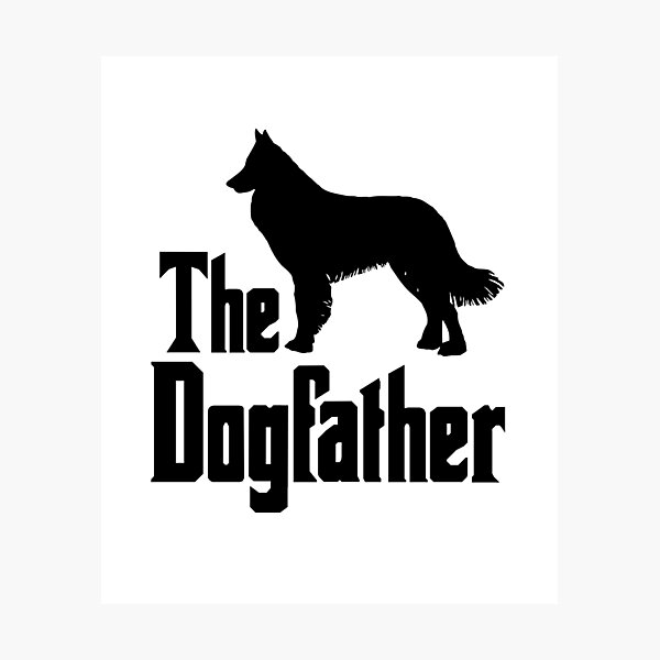 Item preview, The Dogfather Belgian Tervuren Dog funny gift idea designed and sold by HEJAshirts.