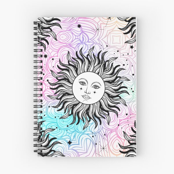 Item preview, Abstract seamless pattern with sky and sun in bohemian style. Trendy pastel colors and 80s - 90s style.  designed and sold by MilaOkie.
