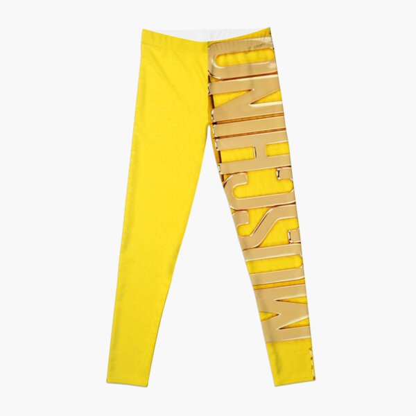 Yellow Bag Moschino Leggings