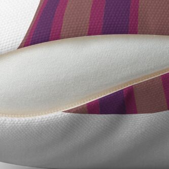 Alternate view of Beautiful Cushions/ Stripe Marsala Eggplant Throw Pillow