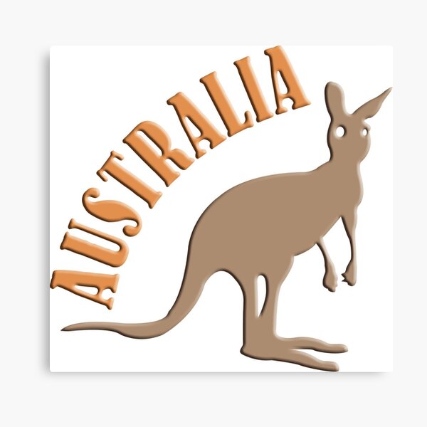 "Australia Kangaroo" Canvas Print for Sale by alanoix Redbubble
