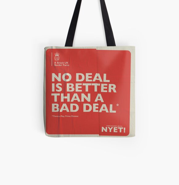 No Deal Tote All Over Print Tote Bag