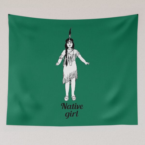 Item preview, Native American girl designed and sold by untagged-shop.