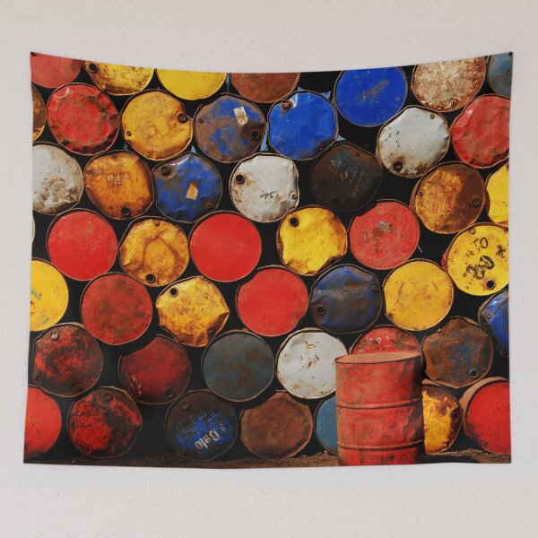 Item preview, Gasoline Rusty Tin Cans Pattern designed and sold by Anna Lemos.