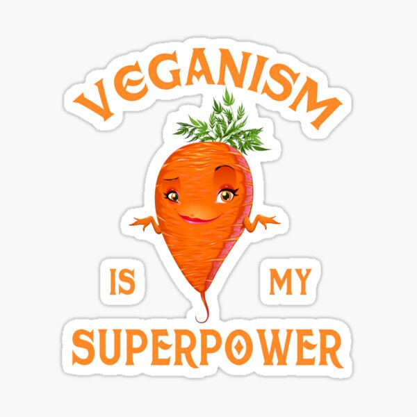 Item preview, Veganism is my superpower - Carrot super hero Vegan Proud Veganism Gift for Vegans and Vegetarians Friends NOT Food designed and sold by DSBE Designs.