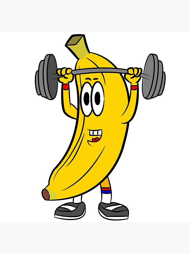 "Lifting Banana" Poster for Sale by mixo Redbubble