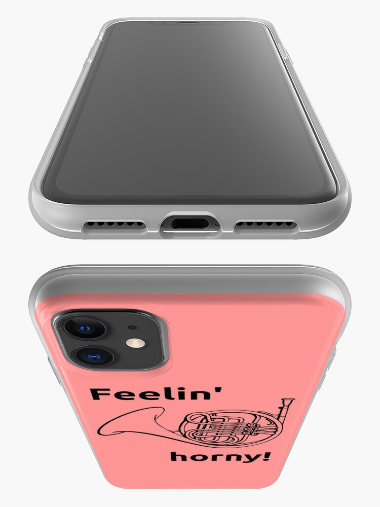 Alternate view of Feelin Horny iPhone Case