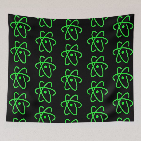 Item preview, Green Atom Symbol designed and sold by SerpentSkyArts.