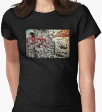 Doof Warrior, Mad Max, Art, Guitar Player, guitar, flame guitar, flame, fury road, joe badon Women's Fitted T-Shirt