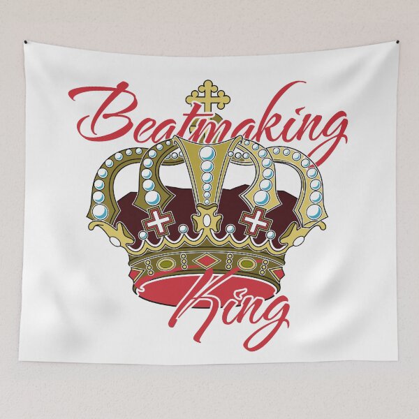 Item preview, Beatmaking King & Crown - Red - designed and sold by onjcdesign.