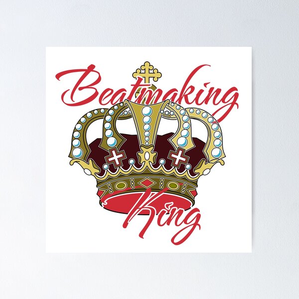 Item preview, Beatmaking King & Crown - Red - designed and sold by onjcdesign.
