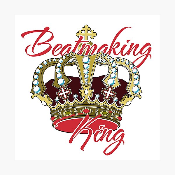 Artikelvorschau, Beatmaking King & Crown - Rot - entworfen und verkauft von onjcdesign.