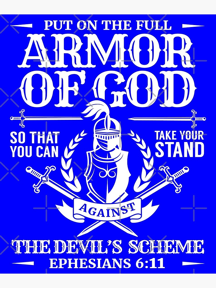 "Armor of God Bible Quote Christian Gift" Photographic Print by