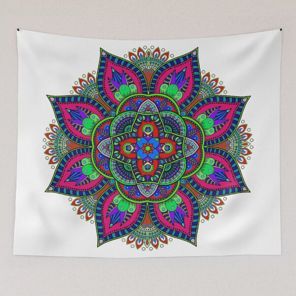 Item preview, Mandala 1 -  Geometric Pattern with Black Outline by Amanda M Lucas designed and sold by Amanda Lucas.