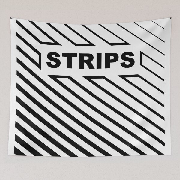 Item preview, strips black and white design designed and sold by IamNolmo.