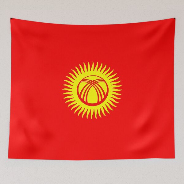 Item preview, Kyrgyzstan country flag symbol designed and sold by tony4urban.
