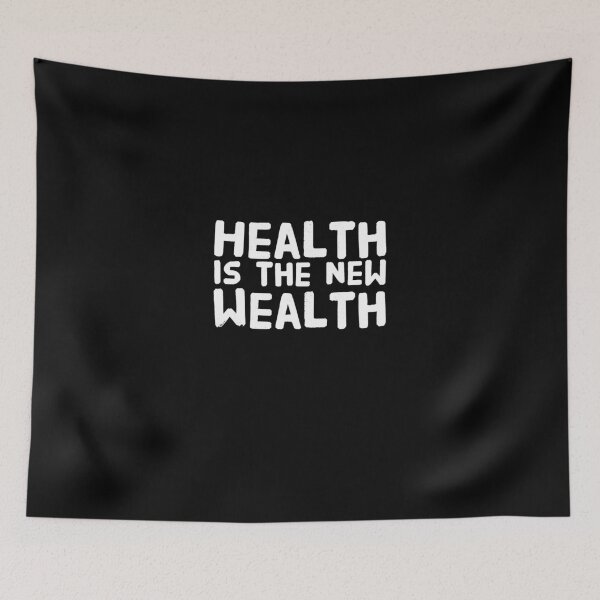 Item preview, Health is the New Wealth Healthy Living designed and sold by Captain Mood.