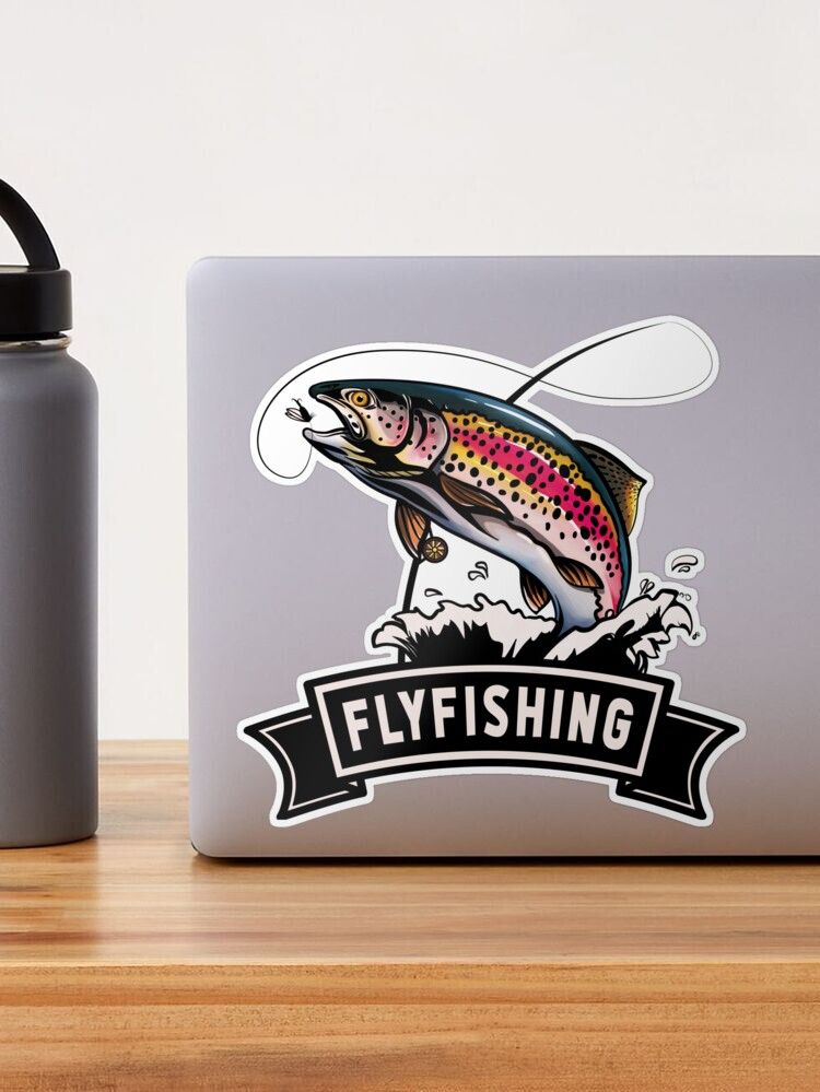 Fly Fishing  Sticker for Sale by TigerSoulDesign