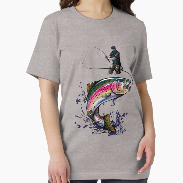 Vista previa del artículo con la obra «Pescador - Naturaleza - Trucha Arco Iris», diseñado y vendido por TigerSoulDesign.