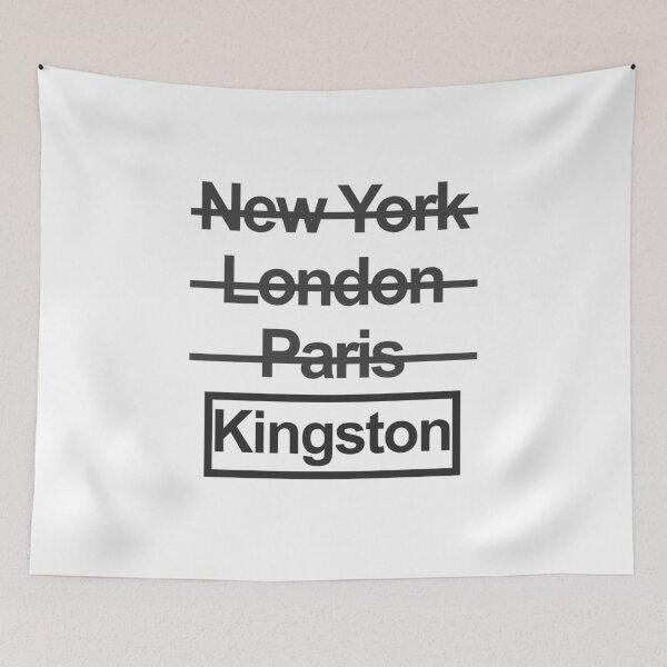 Item preview, Kingston Jamaica City Text design designed and sold by GetItGiftIt.