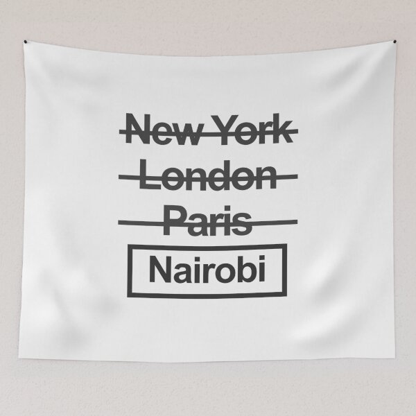 Item preview, Nairobi Kenya City Text design designed and sold by GetItGiftIt.
