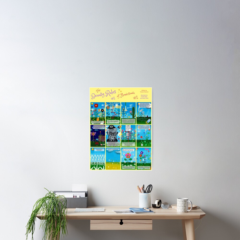 Children's book: The Beauty Rules of Flowertown Poster
