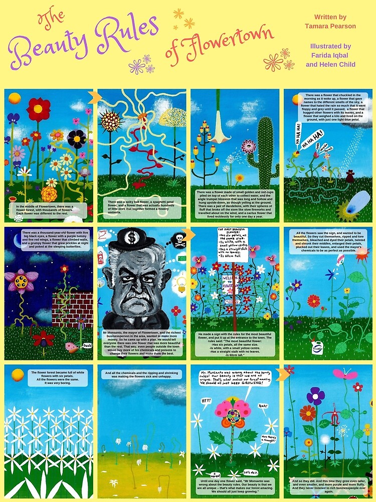 Children's book: The Beauty Rules of Flowertown by thRedbird