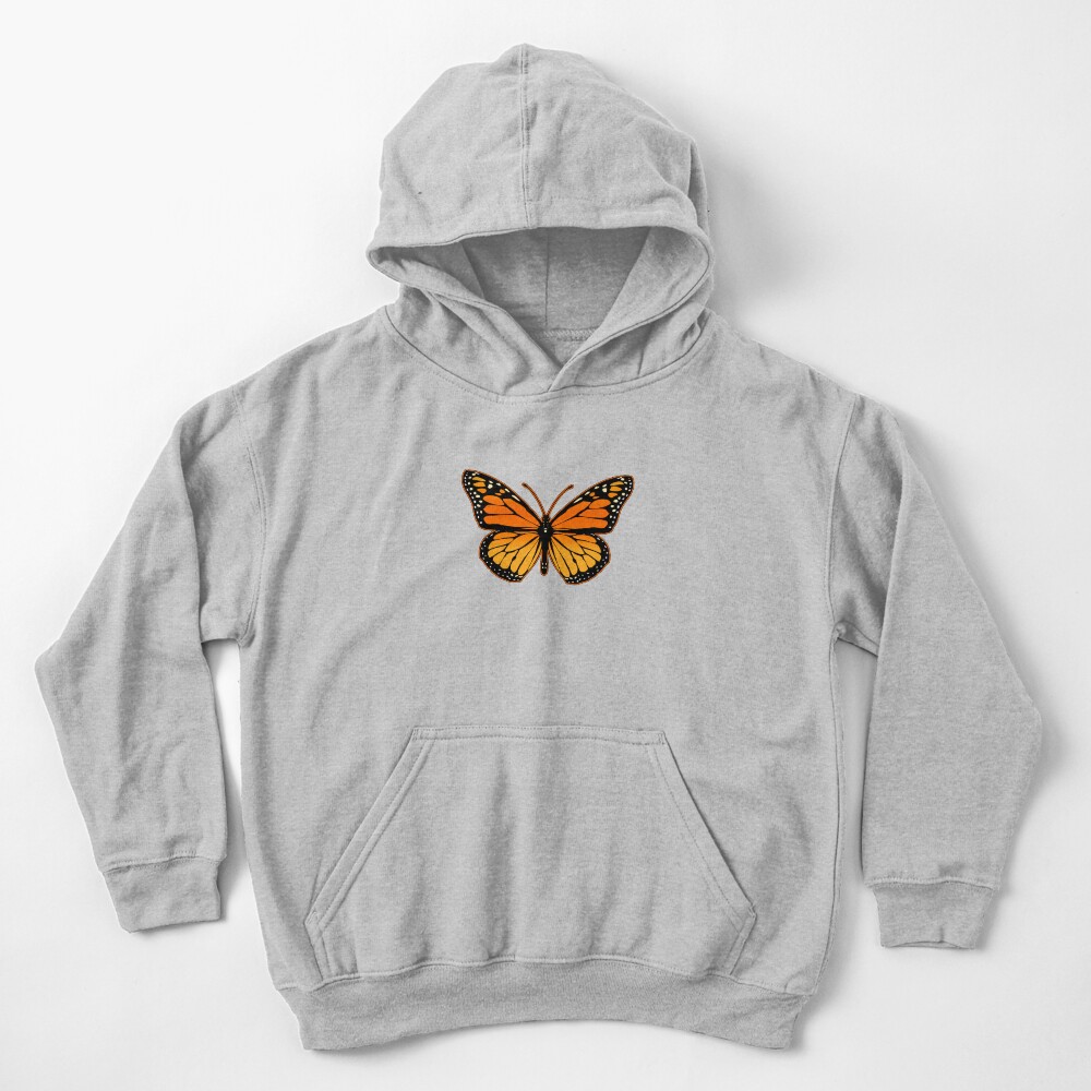 Monarch Butterfly Kids Pullover Hoodie