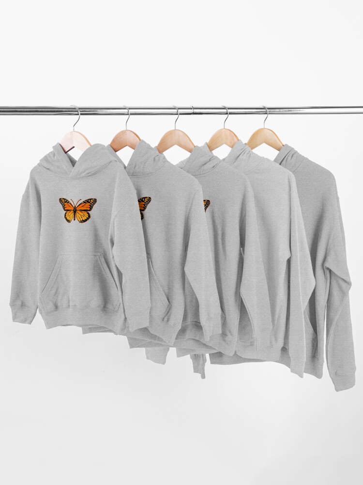 Alternate view of Monarch Butterfly Kids Pullover Hoodie