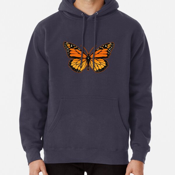 Black hoodie with sales orange butterfly