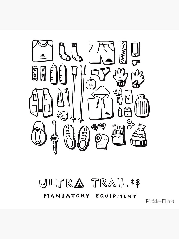 Ultra Trail - Mandatory Equipment - White by Pickle-Films