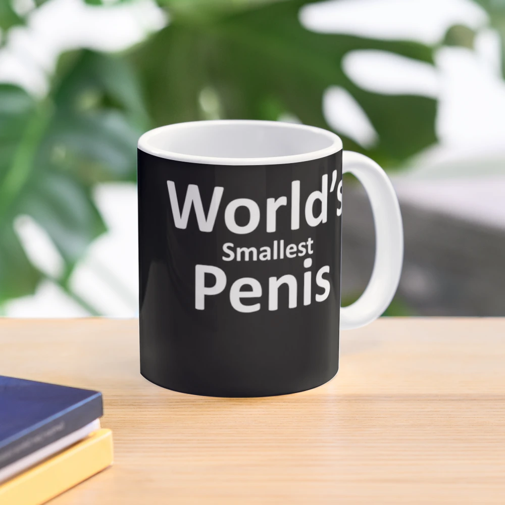World's Smallest Cock Printed Cup Ceramic Novelty Mug Funny Gift Coffee Tea