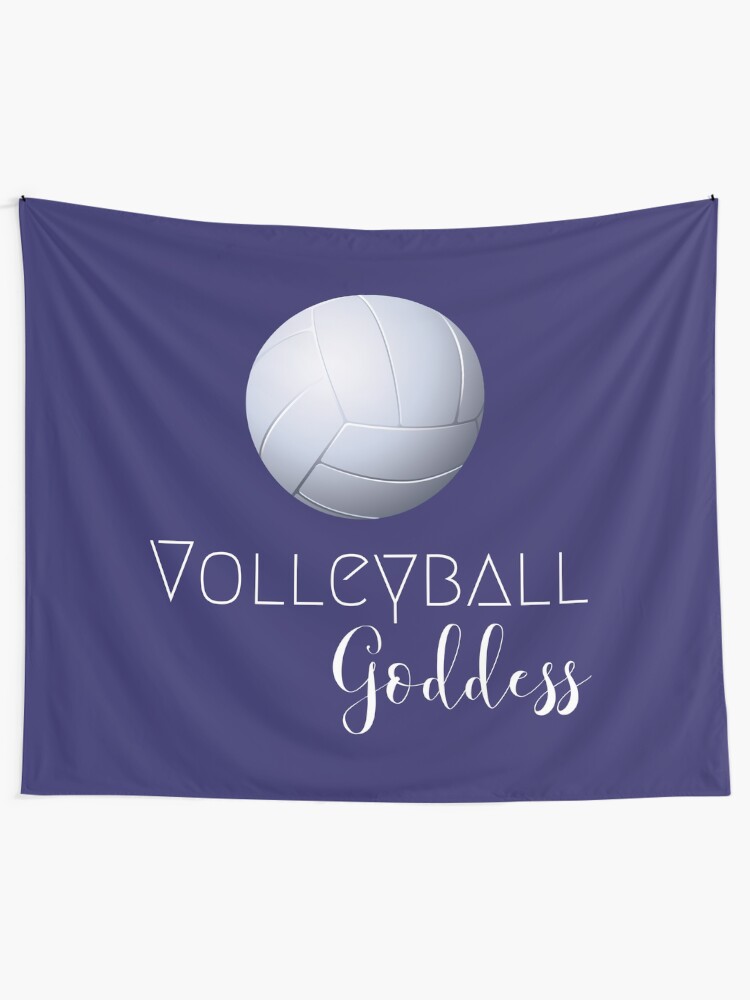 Alternate view of Volleyball Goddess Tapestry
