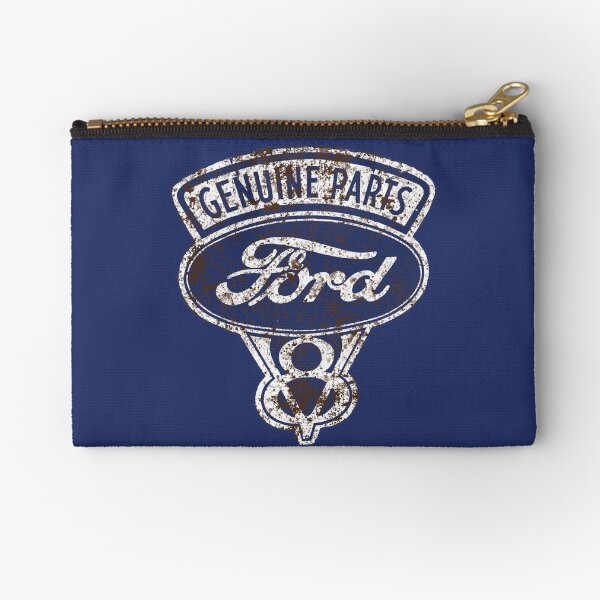 Oil Stained Ford Sign Zipper Pouch