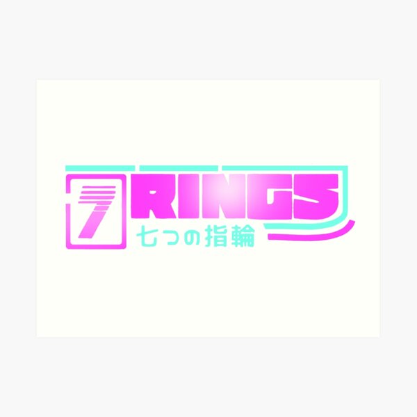 7 Rings Art Print By Frenchfactory Redbubble