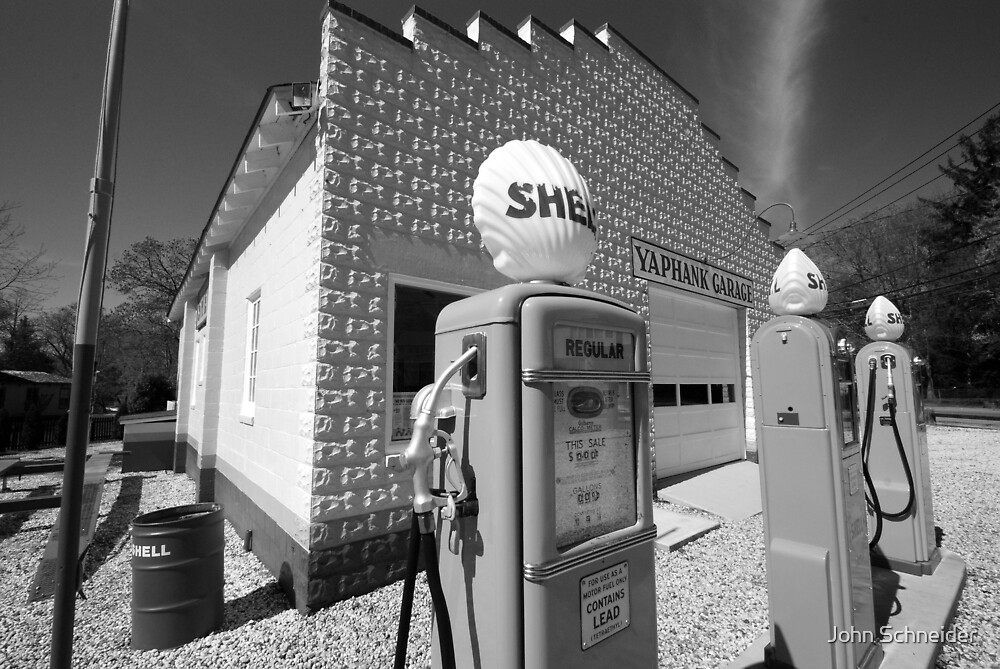 "Yaphank Garage" by John Schneider Redbubble