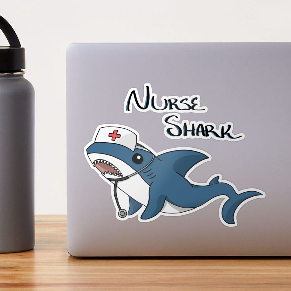 Nurse Shark - Nurse Shark Shirt - Nurse Shark Painting - Shark Gift -  Marine Biologist Gift Sticker for Sale by Galvanized