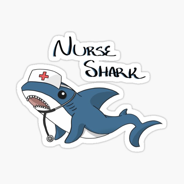 Nurse Shark - Nurse Shark Shirt - Nurse Shark Painting - Shark Gift - Marine Biologist Gift Sticker