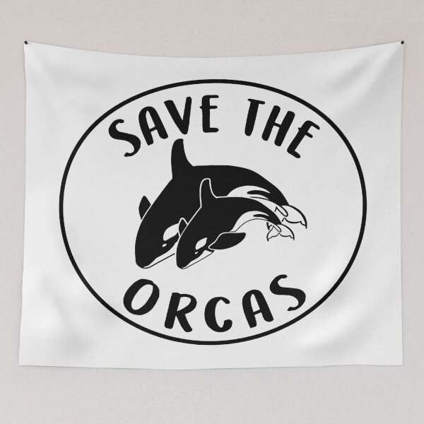 Item preview, save the orcas sticker designed and sold by anna s. designs.