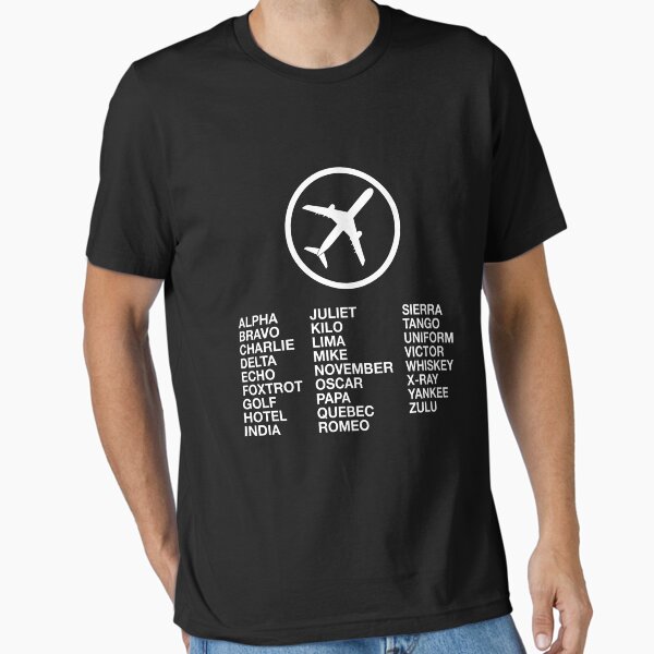Item preview, The Phonetic Alphabet with a picture of an airplane. designed and sold by Amber Aviation Lover.